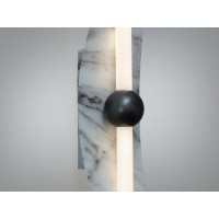 Стильне світлодіодне бра в вітальню, 7 Вт, чорний Diasha B1013WH