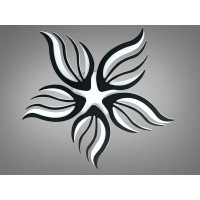 Стельова LED люстра 150 Вт хром з пультом до 25 м2 Diasha 2527/5BKLED3colordimmer