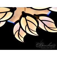 Унікальна LED люстра з пультом, підсвічуванням, 180 Вт, чорний Diasha 8028/8+4BKLED3colordimmer