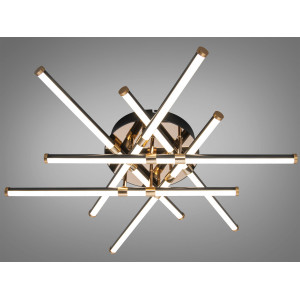 Світлодіодна люстра Diasha чорна 80 Вт до 14 м² Diasha SX8257/6BK