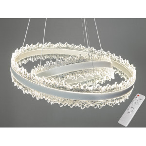 Люстра підвісна Diasha чорна кільця LED 140W Diasha D8751-600+400WH