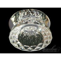 Стильний кришталевий точковий світильник, хром Diasha A3551/CH