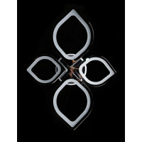 Люстра в зал или спальню светодиодная современная Splendid-Ray 2850264/2+2+A LED (CHROME) 
