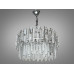 Представницька, підвісна кришталева люстра, 9 ламп, хром Diasha 830/500CH