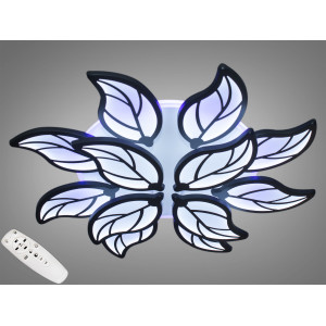 Унікальна LED люстра з пультом, підсвічуванням, 180 Вт, чорний Diasha 8028/8+4BKLED3colordimmer