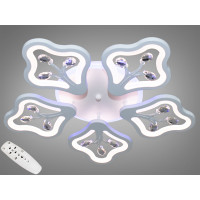 Стельова LED люстра з диммером та підсвічуванням, 135W Diasha 8149/5WHLED3colordimmer