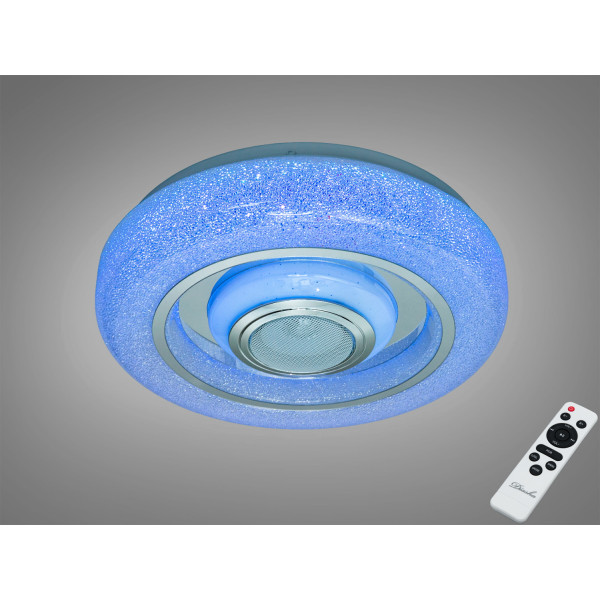 LED стельова люстра біла 45 Вт з Bluetooth колонкою Diasha DB-8314/300RGB+MP3