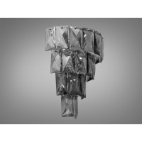 Класичне бра з кришталю на 3 лампи, чорного кольору Diasha 8009-1W-HR-BK