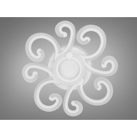 Красива світлодіодна люстра з триколірним LED підсвічуванням, 90W Diasha 2452/4+1WHLED3colordimmer