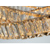 LED люстра підвіс золото 92 Вт з пультом Diasha D8875/600G