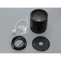 Накладний точковий світильник з поворотним механізмом, чорний Diasha PMR-210-R-BK