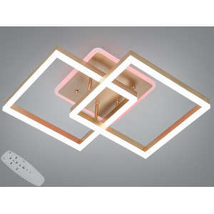 Люстра LED Diasha золото 64Вт 11 квадратів Diasha 2546GLED3colordimmer