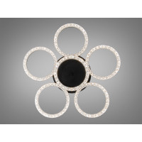 Стельова LED люстра кільця чорний 133 Вт Diasha MX4770/5+1BK