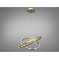 Високоефективна світлодіодна люстра з пультом у вітальню, 260W, золото Diasha 5153/800+600+400GD