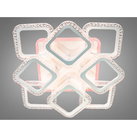 Стельова світлодіодна люстра з димером 130W Diasha AS8170/4+4WHLED3colordimmer