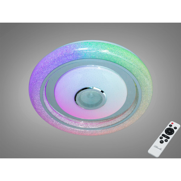 Стельова люстра LED біла 80 Вт RGB Bluetooth TUYA Diasha DB-8314/500RGB+MP3+TUYA
