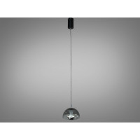 LED підвіс Diasha чорний хром димчасте скло 7 Вт Diasha QY-H1205SN+GY