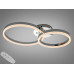 Стельова люстра LED хром 50W два кільця пульт Diasha 2539HRdimmer