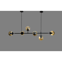 Люстра молекула в стиле лофт со стеклянным плафоном Linisoln 6034 Люстра молекула в стиле лофт со стеклянным плафоном Linisoln 6034