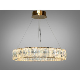Підвісна люстра Diasha золото кришталь 68Вт LED Diasha 585/600G