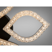 Стельова світлодіодна люстра чорна 73 Вт Diasha MX4773/5SBK