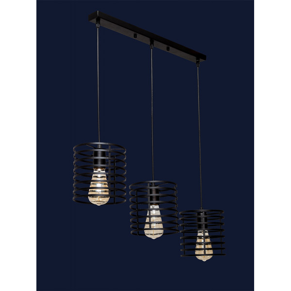 Люстра лофт подвесная белая Levistella 707P9150F-3 BK (500)