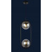 Светильник люстра подвесная в стиле лофт шар Levistella 91638-2 BK+BK