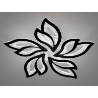 Стельова люстра Diasha 2455 чорний пульт диммер підсвітка 80W Diasha 2455/5BKLED3colordimmer