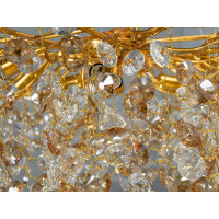 Люстра в зал 10 ламп, золото Diasha 601-800GD