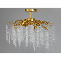 Стельова кришталева люстра "Гліцинія" Diasha A605-600GD