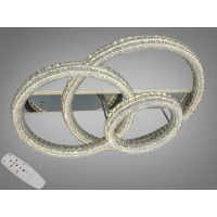 Світлодіодна люстра 2 кільця золото 180 Вт пульт Diasha MX6027/800+600+400HR