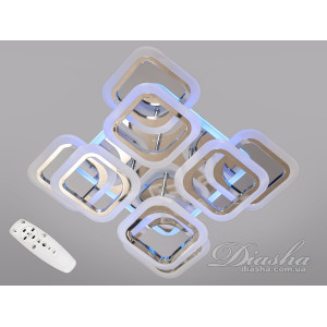 Светодиодная люстра потолочная с пультом управления Diasha HAS8060/4+4HR LED 3color dimmer 