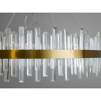 Вражаюча підвісна кришталева люстра LED в зал, 195 Вт, люстри бронза Diasha 836/800BR