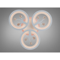 Люстра стельова LED Diasha біла 50W пульт Diasha 8135/3WHLED3colordimmer