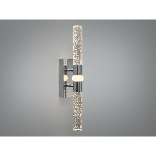 Настінний LED бра хром 8 Вт трубка з бульбашками Diasha B1280CH