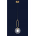 Светильник люстра подвесная в стиле лофт шар Levistella 9163818-1 BRZ+CL