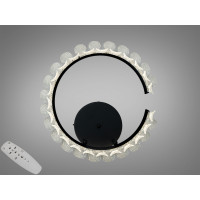 Стельова люстра LED чорна 50 Вт з пультом Diasha 2511/500BK
