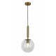 Светильник люстра подвесная в стиле лофт шар Levistella  9163520-1 BRZ+CL