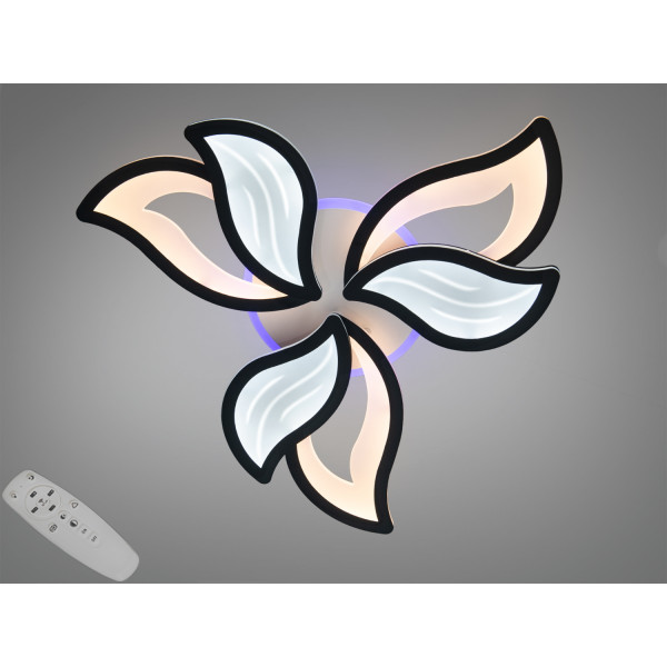 Стельова люстра LED Diasha чорна 78W пульт димер Diasha 9033/3BKLED3colordimmer Стельова люстра LED Diasha чорна 78W пульт димер Diasha 9033/3BKLED3colordimmer