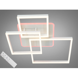Стильна стельова LED люстра з диммером та лед підсвічуванням, 105W Diasha 11017/3WHLED3colordimmer