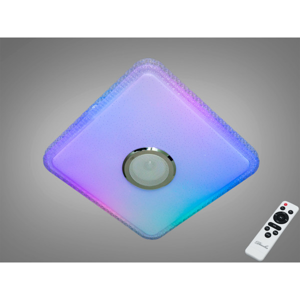 Люстра стельова смарт Diasha біла 70 Вт RGB BT Diasha DB-8501C/400x400RGB+MP3+TUYA