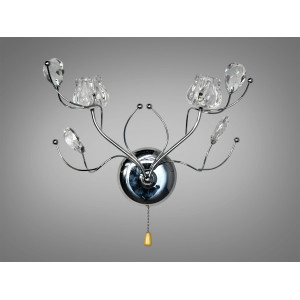 Стильне, елегантне бра галогенове модерн  "Квіткові мотиви", золотого кольору Diasha 8355/2HR