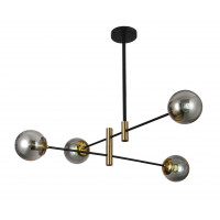 Люстры потолочные декоративные молекула Levistella  909LXL3012-4 BK+BK