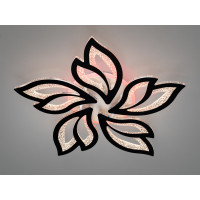 Стельова люстра Diasha 2455 чорний пульт диммер підсвітка 80W Diasha 2455/5BKLED3colordimmer