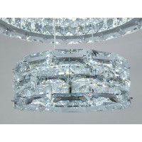 Кришталева світлодіодна люстра-підвіс, 70W Diasha 7896/600+400+200CH