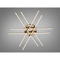 LED люстра стельова чорна 140Вт до 24 м² Diasha SX8258/6BK