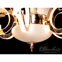 Люстра классичесская с подсветкой в зал спальню кухню 24W Diasha 8329/6G3000K