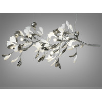 Люстра в стиле прованс в зал на 12 ламп, хром Diasha 7161-12PLHR