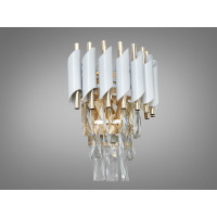 Хрустальное бра в зал Diasha 9001-2W-WH+SGD