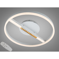 Стельова LED люстра 3 кільця 60Вт матовий хром Diasha 2533WHdimmer
